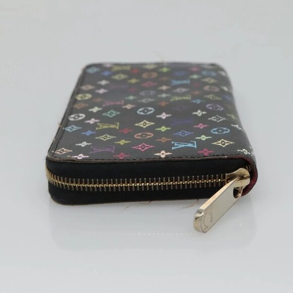 LOUIS VUITTON Monogram Multicolor Zippy Wallet Long Black M60243 LV Auth BA4571 - Picture 8 of 16